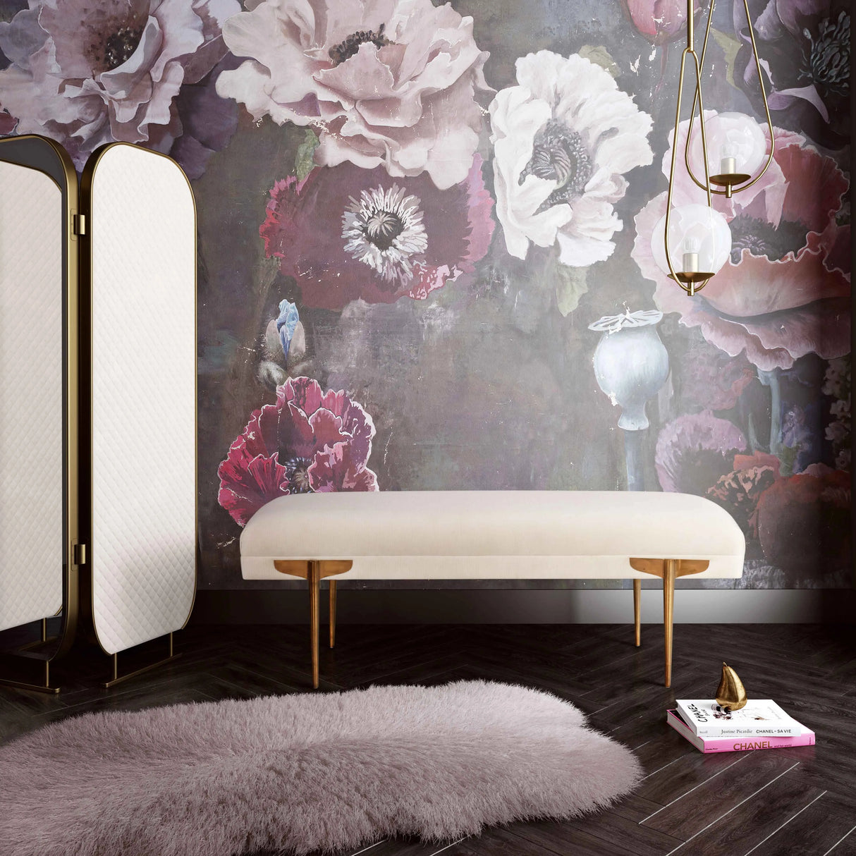 Brno Velvet Bench by TOV Furniture at Eve Furniture