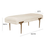 Brno Velvet Bench by TOV Furniture at Eve Furniture