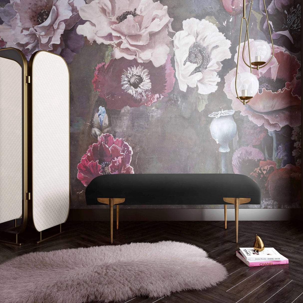 Brno Velvet Bench by TOV Furniture at Eve Furniture