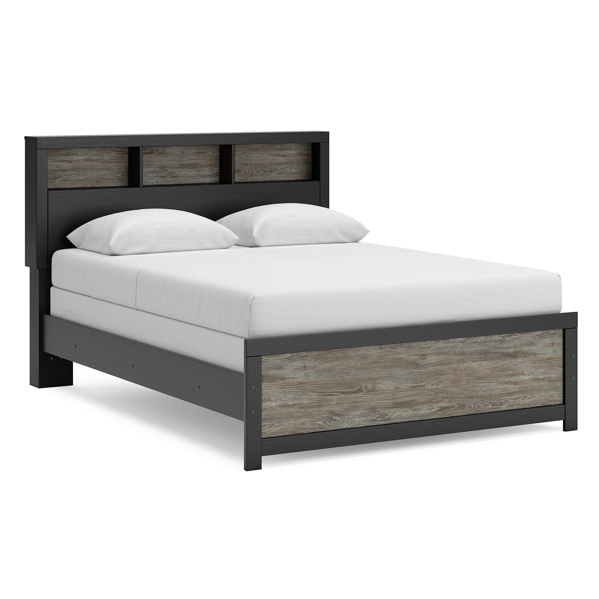 Broachmyn Black/Gray Bookcase Panel Bedroom Set by Ashley at Eve Furniture