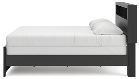 Broachmyn Black/Gray Bookcase Panel Bedroom Set by Ashley at Eve Furniture