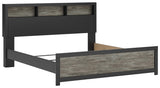 Broachmyn Black/Gray Bookcase Panel Bedroom Set by Ashley at Eve Furniture