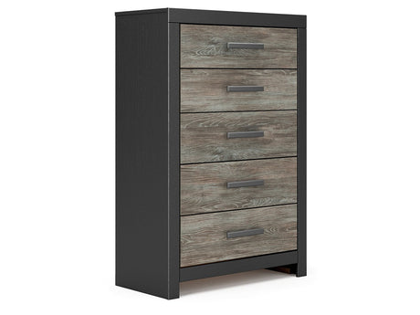 Broachmyn Black/Gray Chest of Drawers by Ashley at Eve Furniture