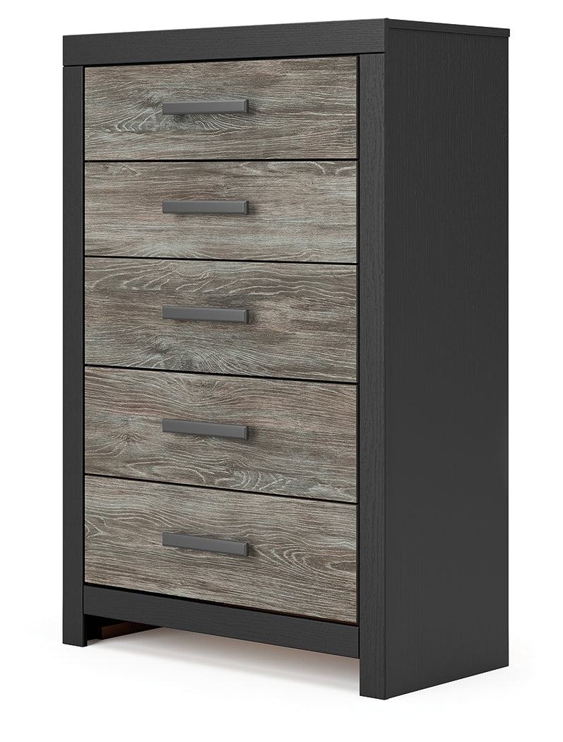 Broachmyn Black/Gray Chest of Drawers by Ashley at Eve Furniture