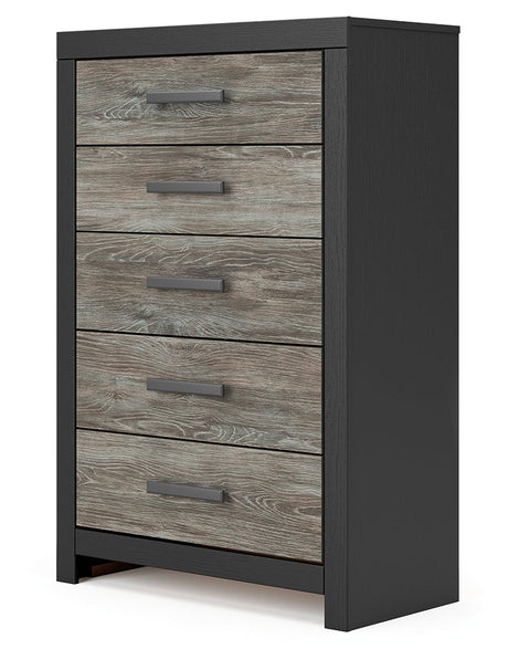 Broachmyn Black/Gray Chest of Drawers by Ashley at Eve Furniture