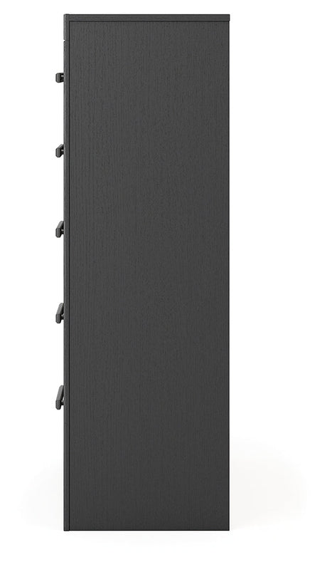 Broachmyn Black/Gray Chest of Drawers by Ashley at Eve Furniture