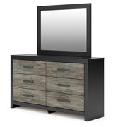 Broachmyn Black/Gray Dresser and Mirror by Ashley at Eve Furniture