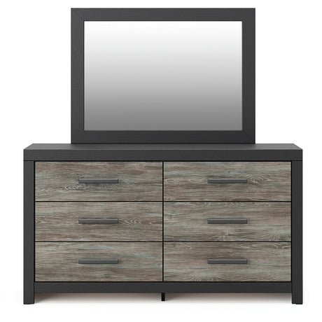 Broachmyn Black/Gray Dresser and Mirror by Ashley at Eve Furniture