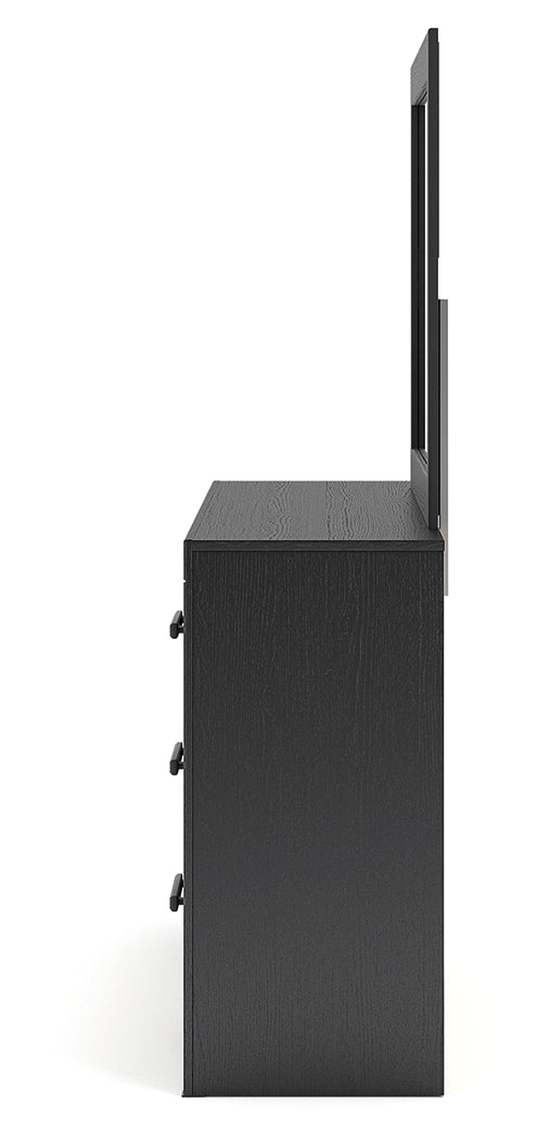 Broachmyn Black/Gray Dresser and Mirror by Ashley at Eve Furniture