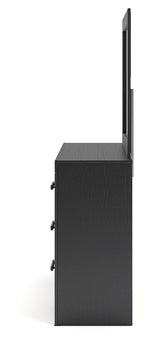 Broachmyn Black/Gray Dresser and Mirror by Ashley at Eve Furniture
