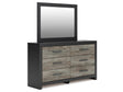 Broachmyn Black/Gray Dresser and Mirror by Ashley at Eve Furniture