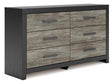 Broachmyn Black/Gray Dresser by Ashley at Eve Furniture