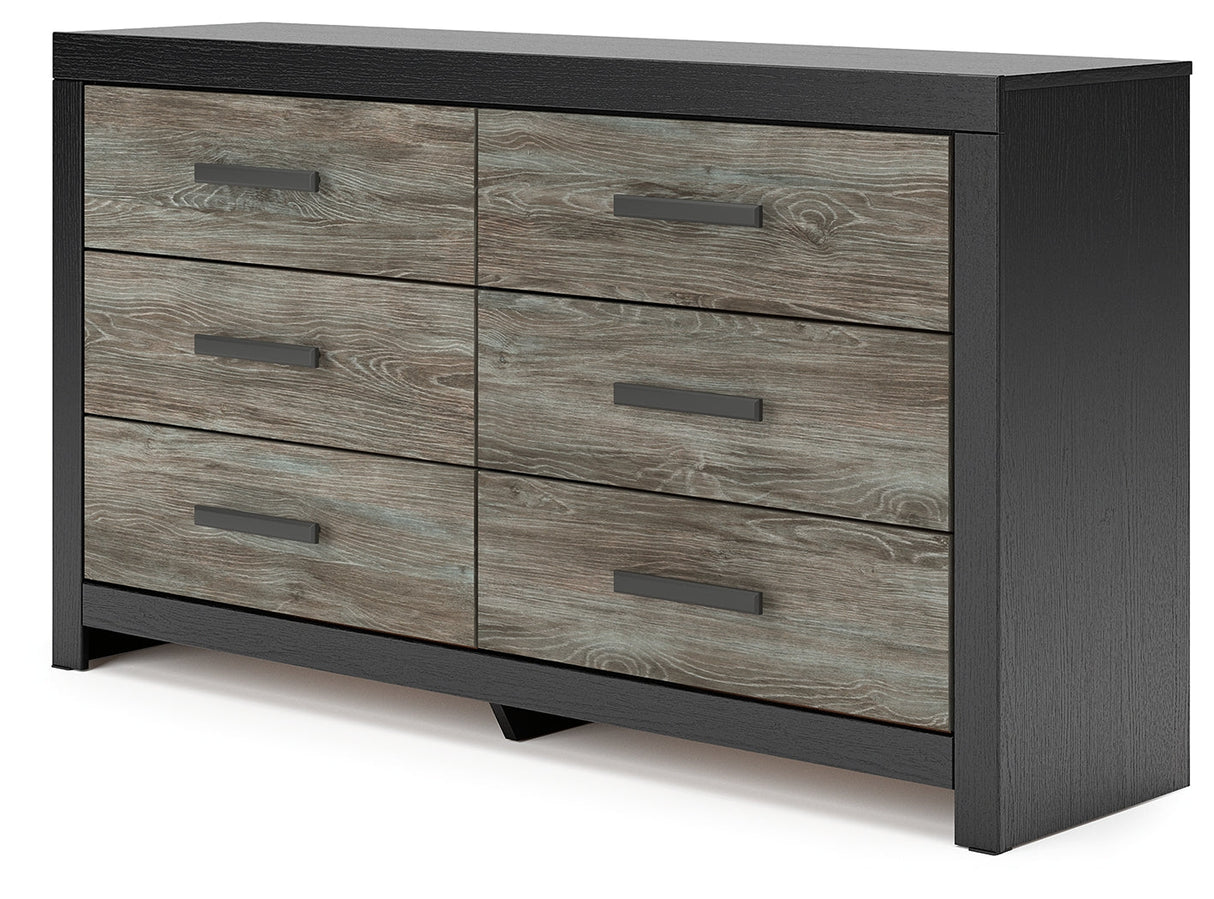 Broachmyn Black/Gray Dresser by Ashley at Eve Furniture