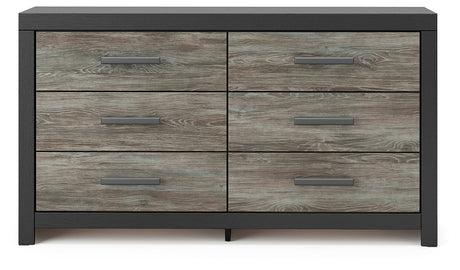 Broachmyn Black/Gray Dresser by Ashley at Eve Furniture