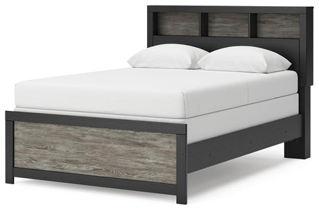 Broachmyn Black/Gray Full Bookcase Bed by Ashley at Eve Furniture