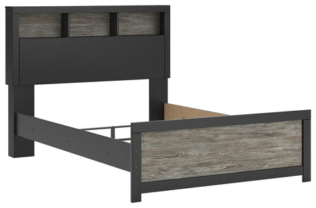 Broachmyn Black/Gray Full Bookcase Bed by Ashley at Eve Furniture