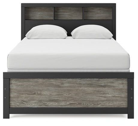 Broachmyn Black/Gray Full Bookcase Bed by Ashley at Eve Furniture