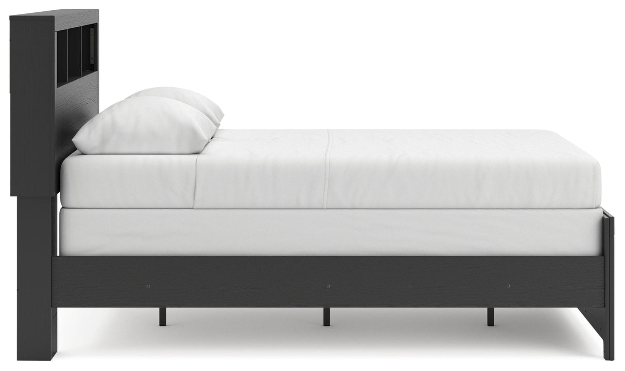Broachmyn Black/Gray Full Bookcase Bed by Ashley at Eve Furniture
