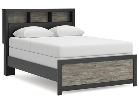 Broachmyn Black/Gray Full Bookcase Bed by Ashley at Eve Furniture