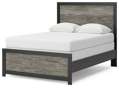 Broachmyn Black/Gray Full Panel Bed by Ashley at Eve Furniture