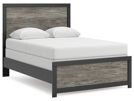 Broachmyn Black/Gray Full Panel Bed by Ashley at Eve Furniture