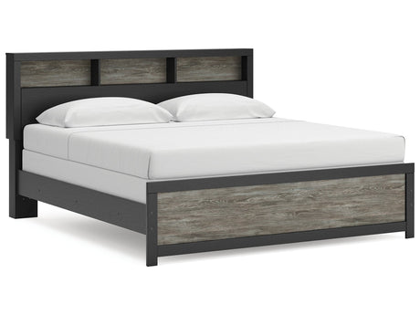 Broachmyn Black/Gray King Bookcase Bed by Ashley at Eve Furniture
