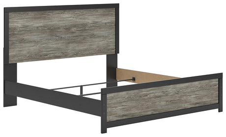 Broachmyn Black/Gray King Panel Bed by Ashley at Eve Furniture