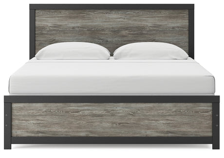 Broachmyn Black/Gray King Panel Bed by Ashley at Eve Furniture
