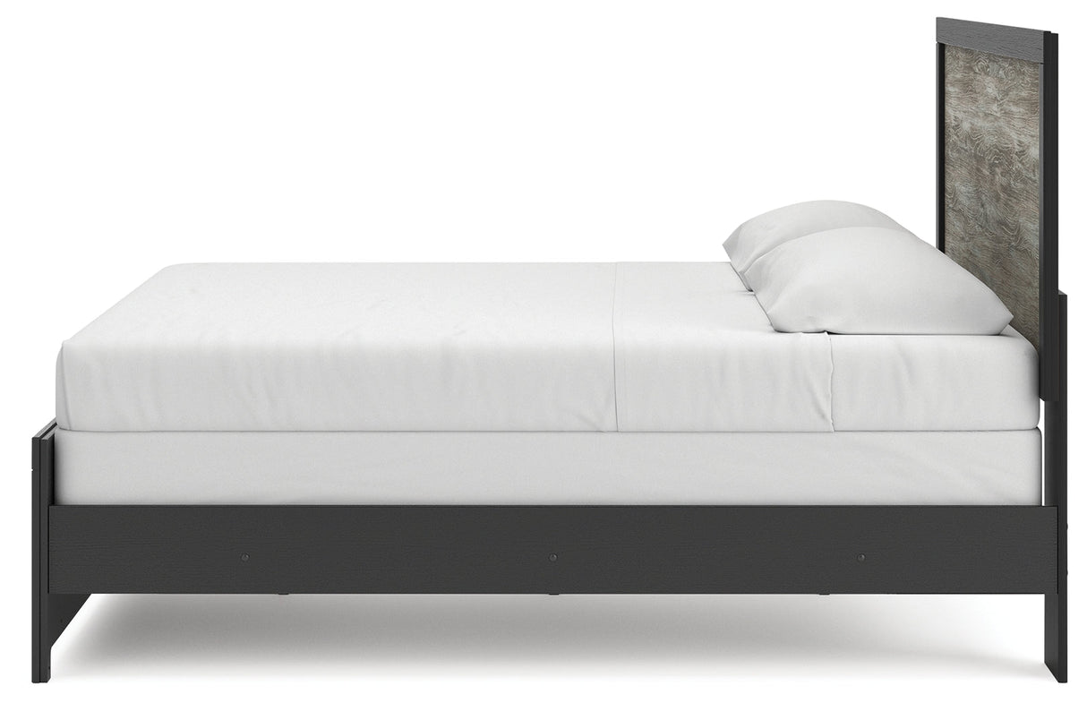 Broachmyn Black/Gray King Panel Bed by Ashley at Eve Furniture