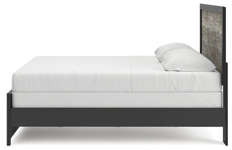Broachmyn Black/Gray King Panel Bed by Ashley at Eve Furniture