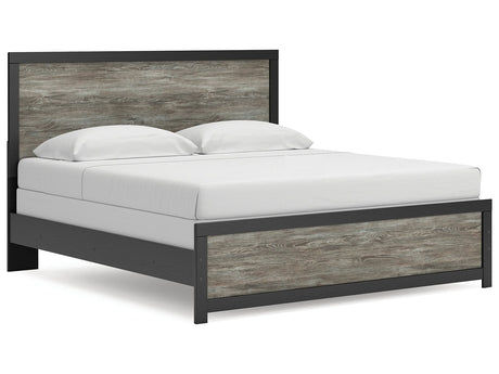 Broachmyn Black/Gray King Panel Bed by Ashley at Eve Furniture