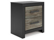 Broachmyn Black/Gray Nightstand by Ashley at Eve Furniture