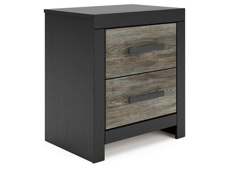 Broachmyn Black/Gray Nightstand by Ashley at Eve Furniture