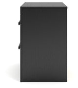 Broachmyn Black/Gray Nightstand by Ashley at Eve Furniture