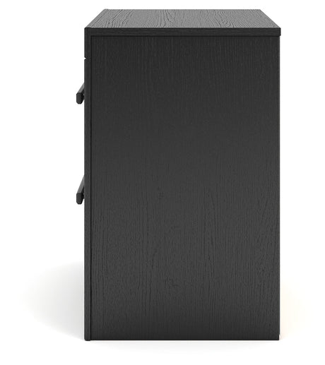 Broachmyn Black/Gray Nightstand by Ashley at Eve Furniture