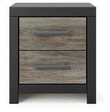 Broachmyn Black/Gray Nightstand by Ashley at Eve Furniture