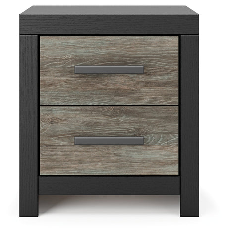 Broachmyn Black/Gray Nightstand by Ashley at Eve Furniture