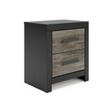 Broachmyn Black/Gray Panel Bedroom Set by Ashley at Eve Furniture