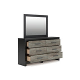 Broachmyn Black/Gray Panel Bedroom Set by Ashley at Eve Furniture