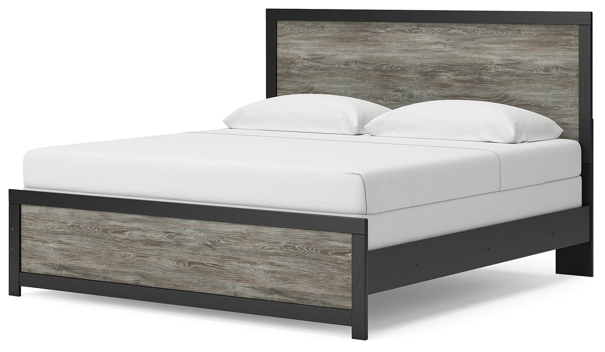 Broachmyn Black/Gray Panel Bedroom Set by Ashley at Eve Furniture