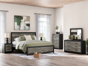 Broachmyn Black/Gray Panel Bedroom Set by Ashley at Eve Furniture