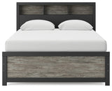 Broachmyn Black/Gray Queen Bookcase Bed by Ashley at Eve Furniture