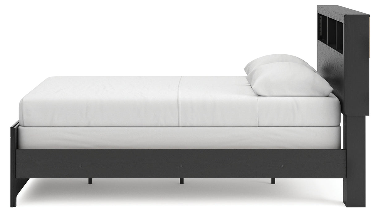 Broachmyn Black/Gray Queen Bookcase Bed by Ashley at Eve Furniture