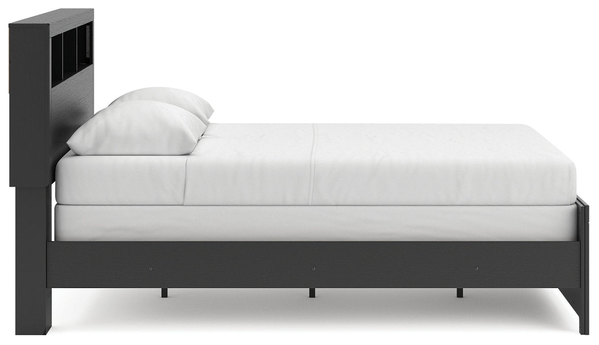 Broachmyn Black/Gray Queen Bookcase Bed by Ashley at Eve Furniture
