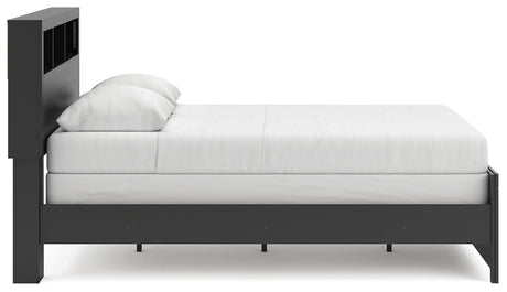 Broachmyn Black/Gray Queen Bookcase Bed by Ashley at Eve Furniture