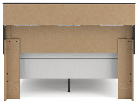 Broachmyn Black/Gray Queen Bookcase Bed by Ashley at Eve Furniture