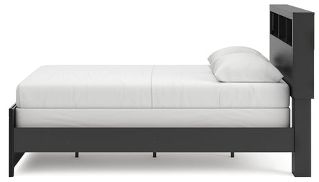 Broachmyn Black/Gray Queen Bookcase Bed by Ashley at Eve Furniture