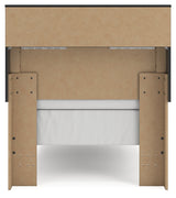 Broachmyn Black/Gray Twin Bookcase Bed by Ashley at Eve Furniture