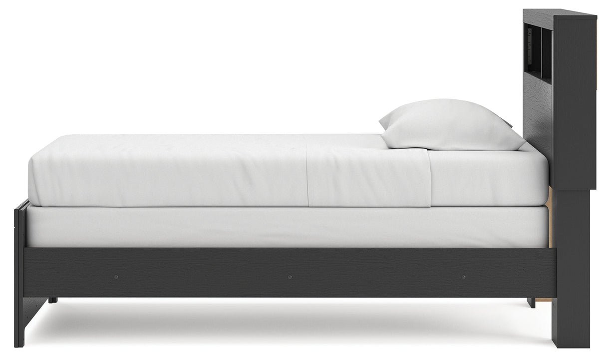 Broachmyn Black/Gray Twin Bookcase Bed by Ashley at Eve Furniture