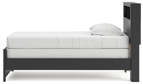Broachmyn Black/Gray Twin Bookcase Bed by Ashley at Eve Furniture